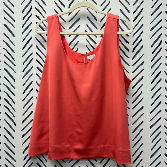 J Crew Silky Pink Tank Top - 2X - Picture 2 of 5